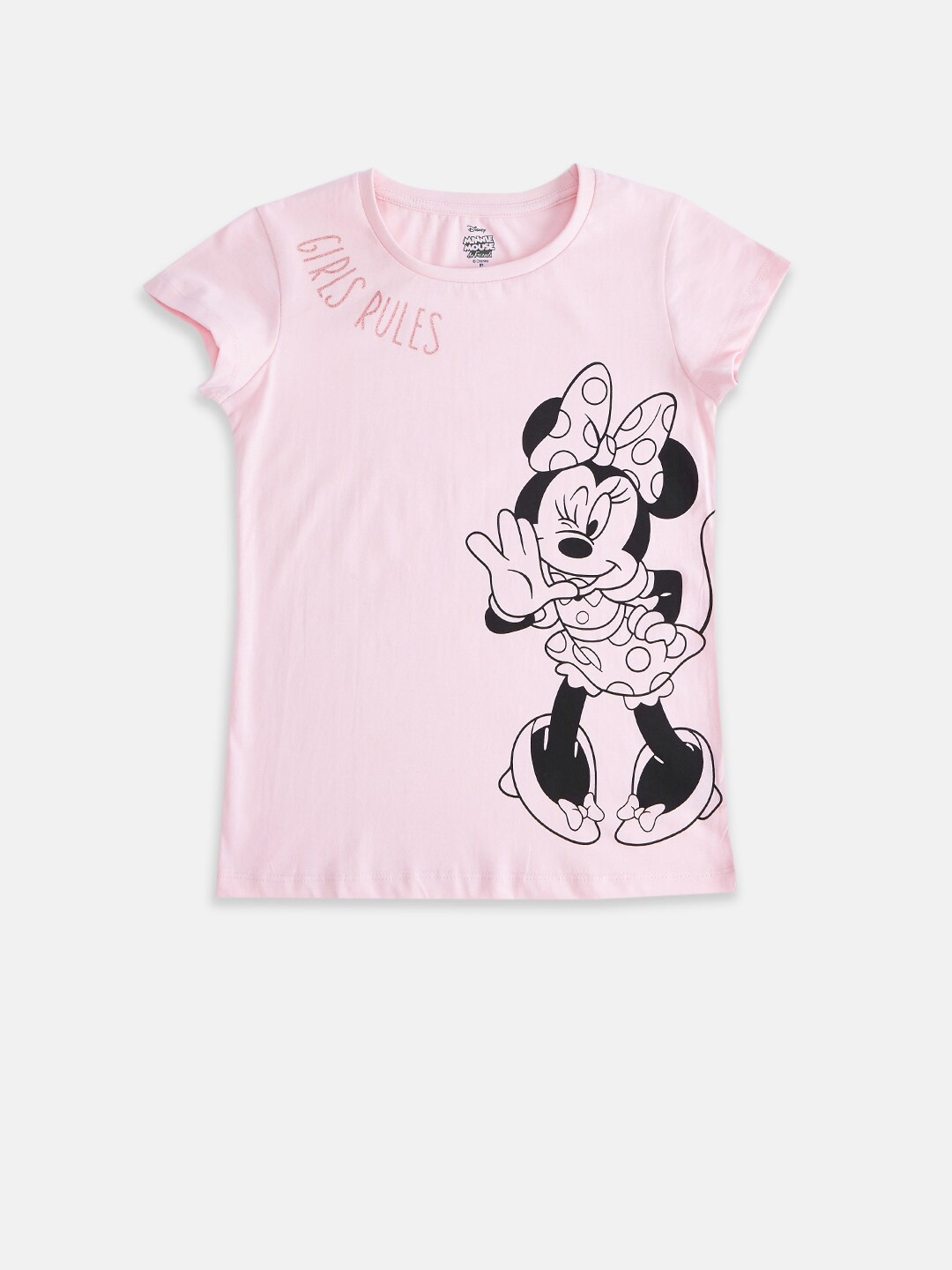 

Pantaloons Junior Girls Pink Printed T-shirt