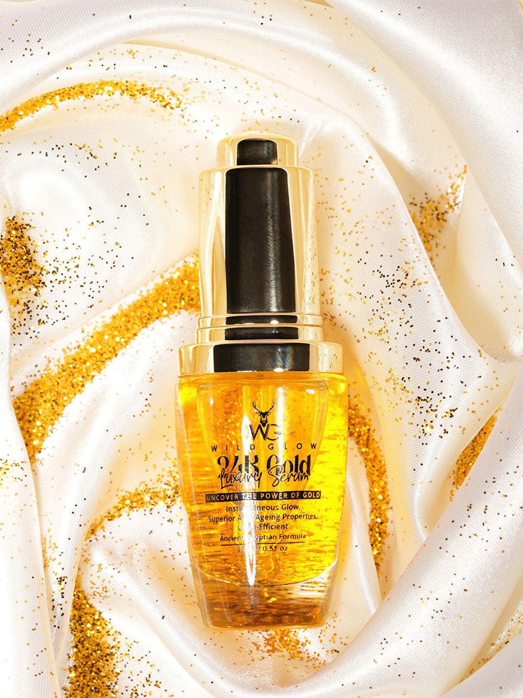 

Wildglow 24K Gold Anti-Ageing Luxury Serum with Rosehip & Argan Oil - 15 ml