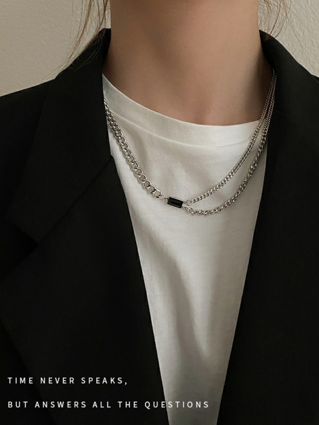 

SALTY Men Shadow Strike Neck Chain, Silver
