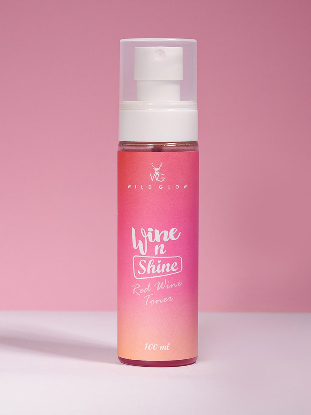 

Wildglow Wine N Shine Red Wine Toner with Niacinamide - 100 ml, Pink