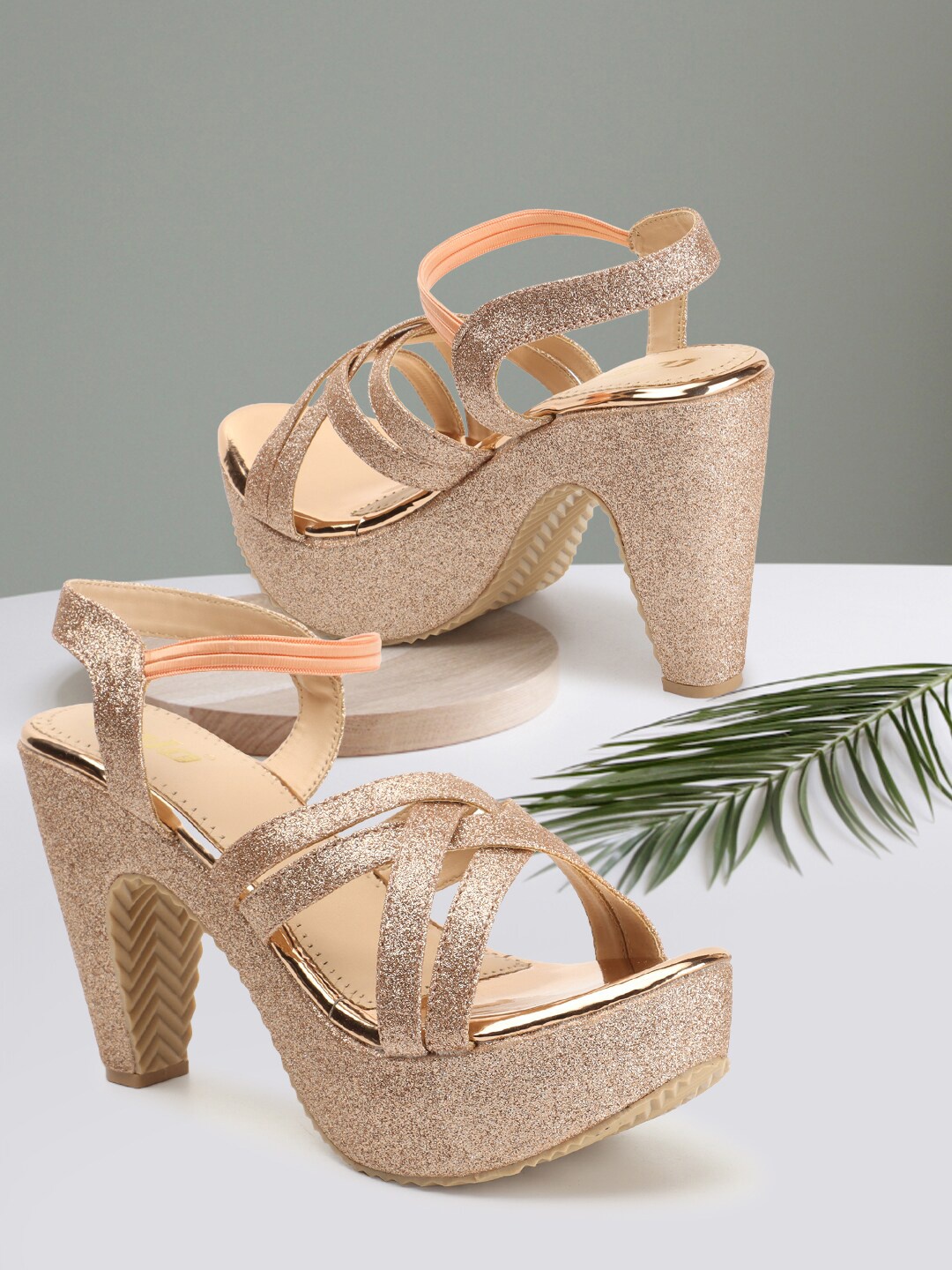 

Colo Embellished Platform Heels, Gold