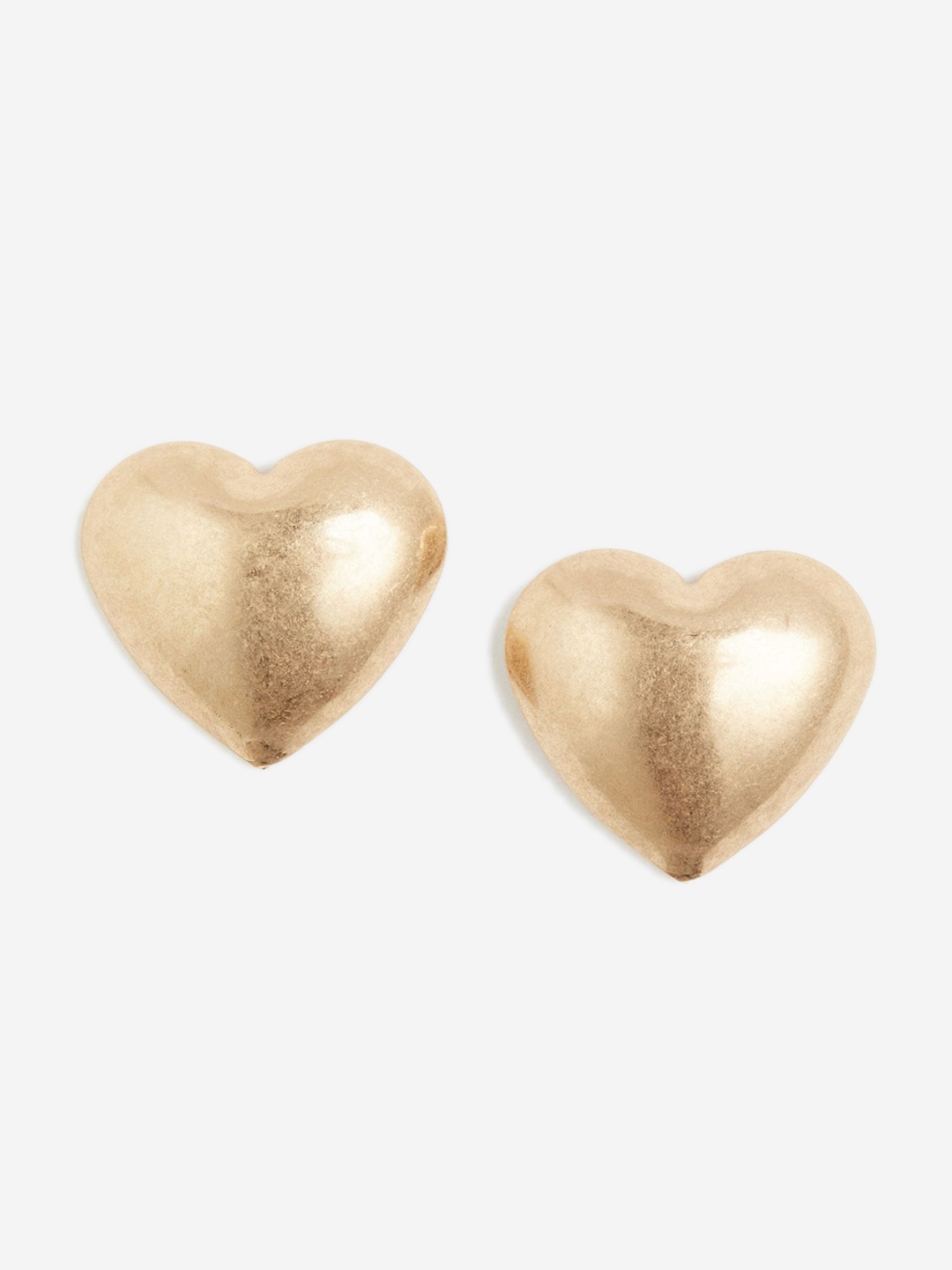 

H&M Heart-Shaped Earrings, Gold