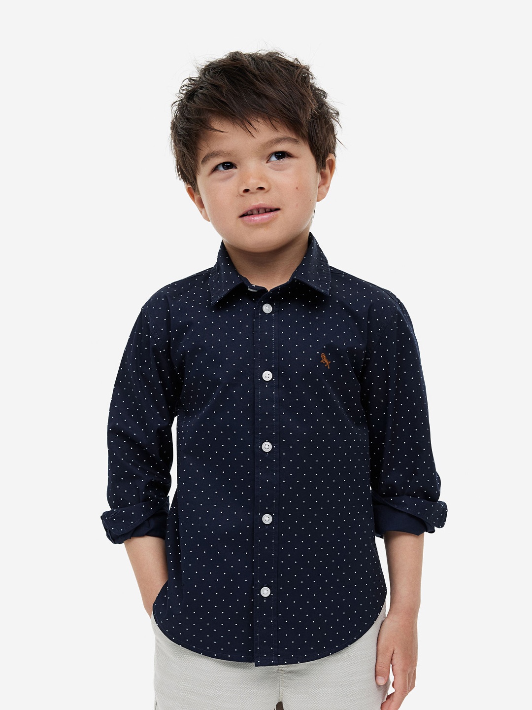 

H&M Boys Cotton Shirt, Blue