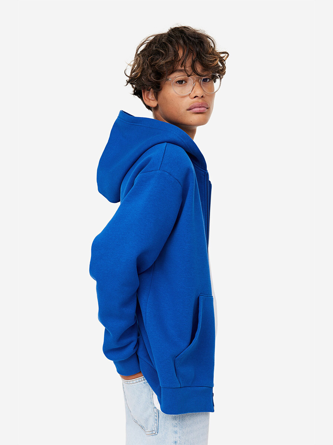 

H&M Boys Zip-Through Hoodie, Blue