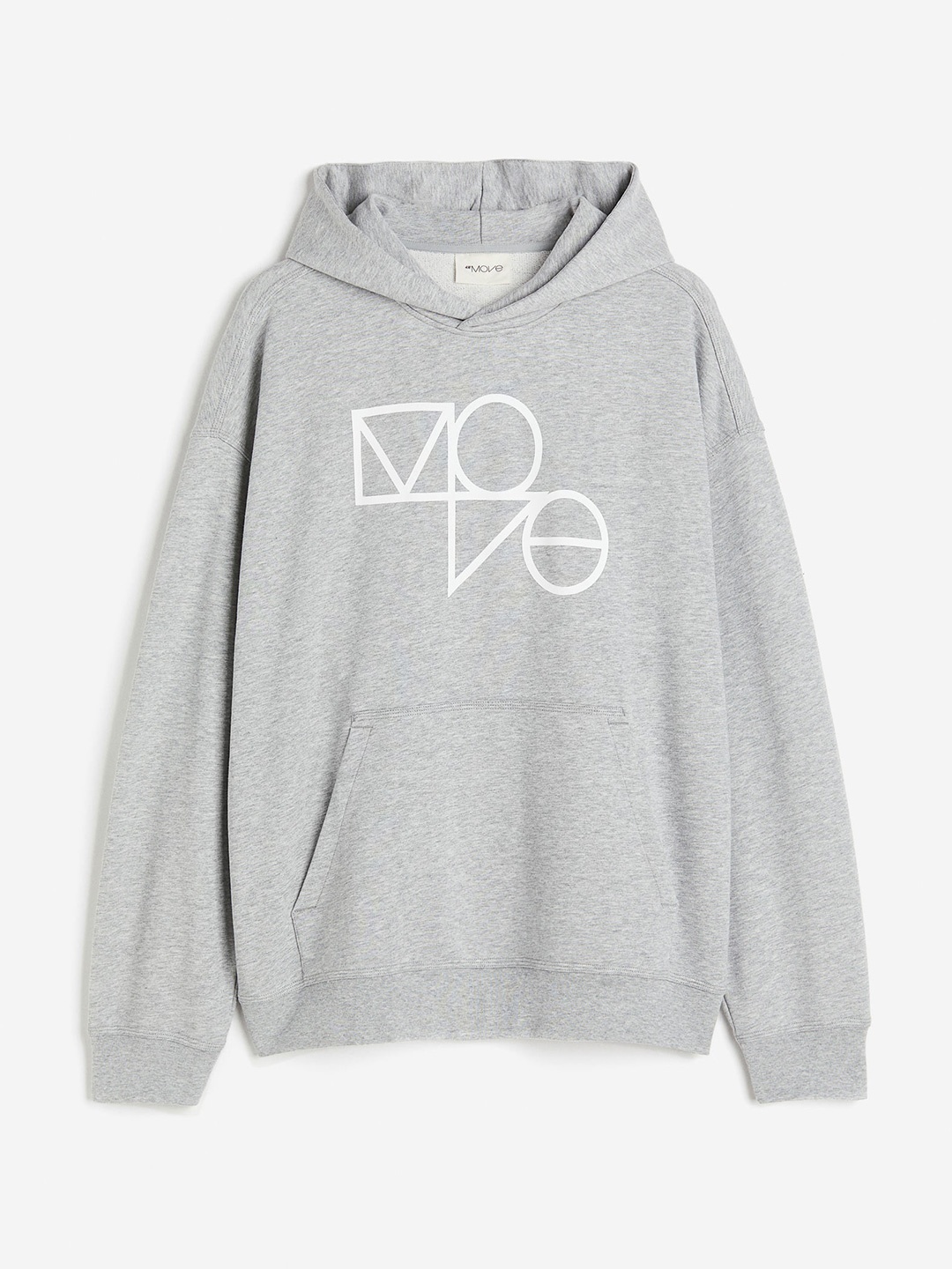 

H&M Pure Cotton DryMove Sports Hoodie, Grey