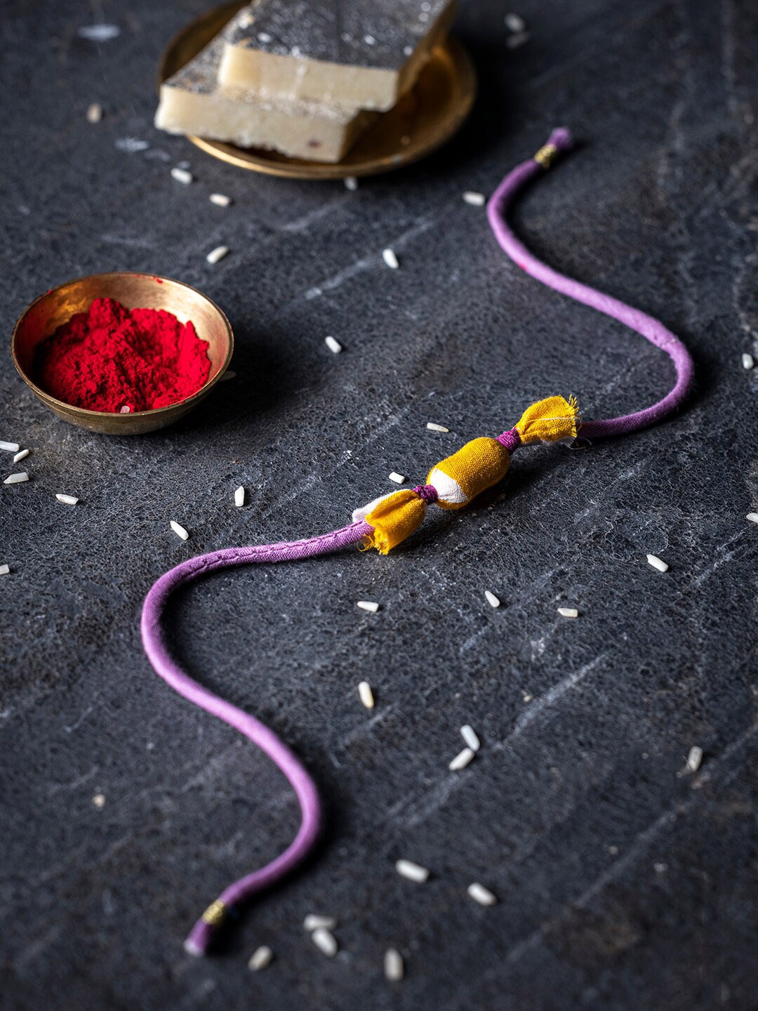 

Contrast Living Set Of 4 Dori Thread Rakhis, Orange