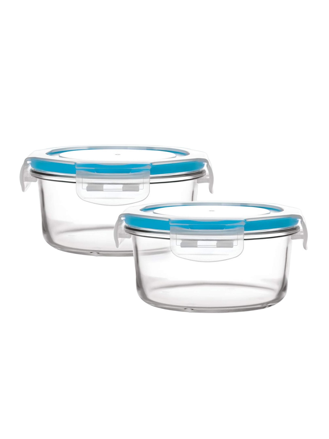 

Cello Camilia 2-Pieces Transparent Round Glass Containers 400 ml Each