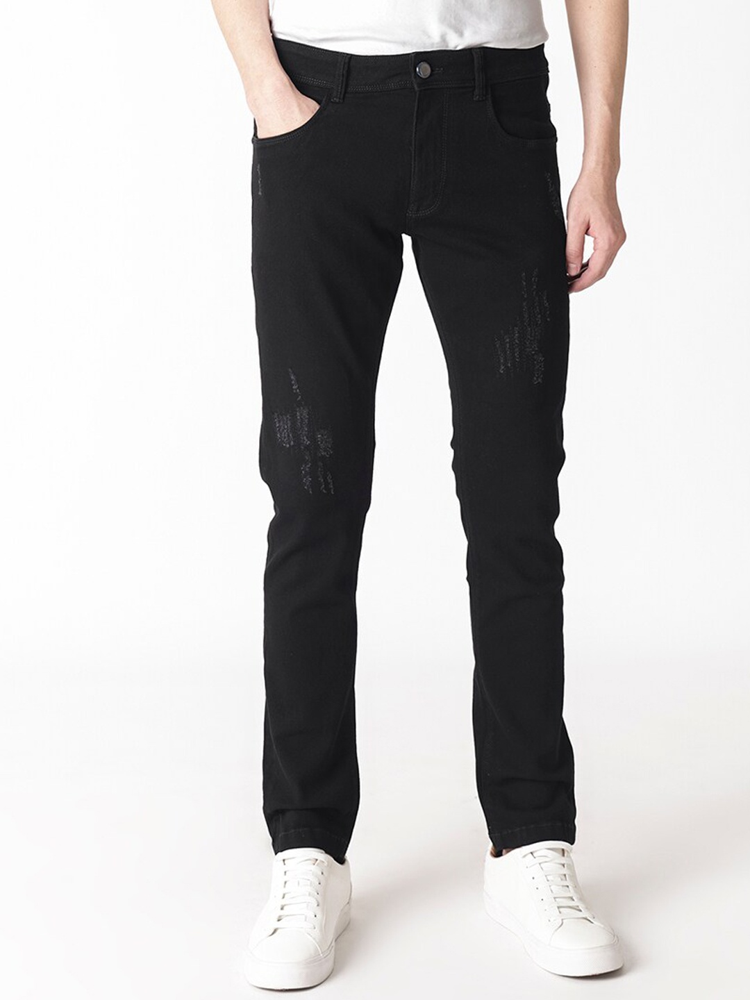 

RARE RABBIT Men Astred Slim Fit Jeans, Black