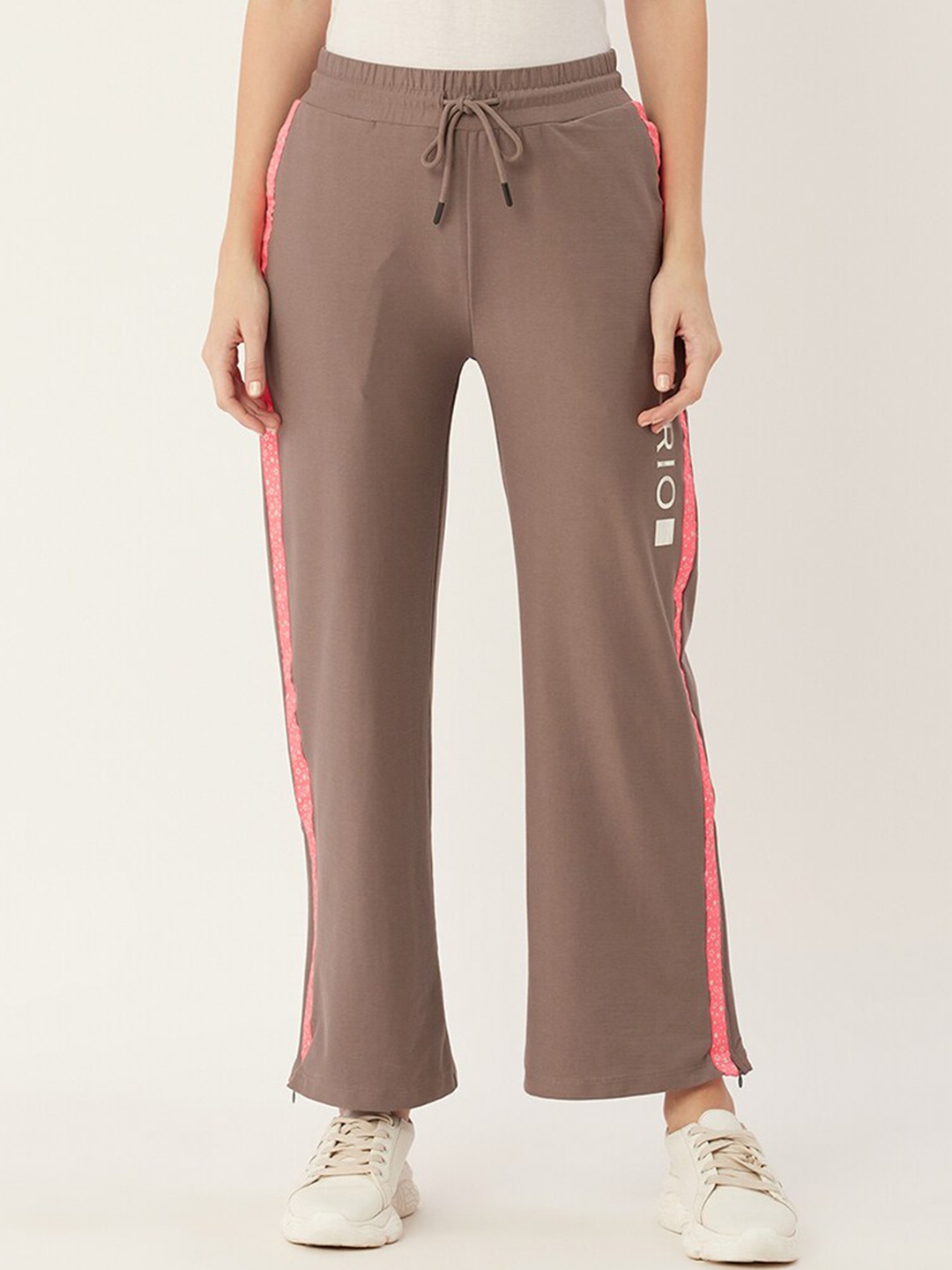 

EDRIO Women Mid-Rise Trackpant, Grey