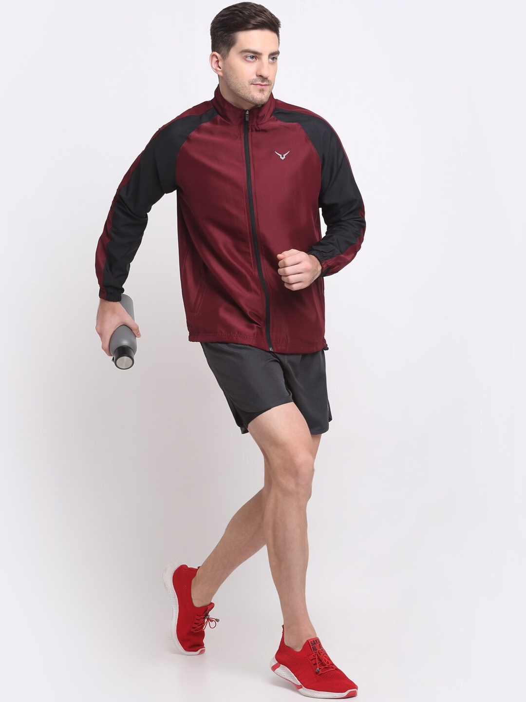 

Invincible Men Classic Lightweight Jacket, Maroon