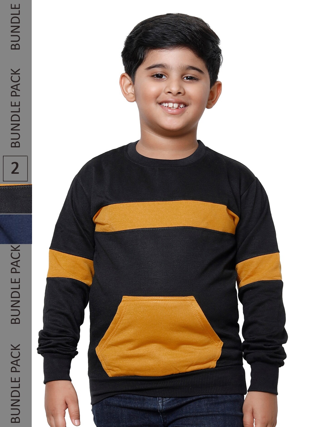 

IndiWeaves Boys Pack Of 2 Sweatshirt, Multi