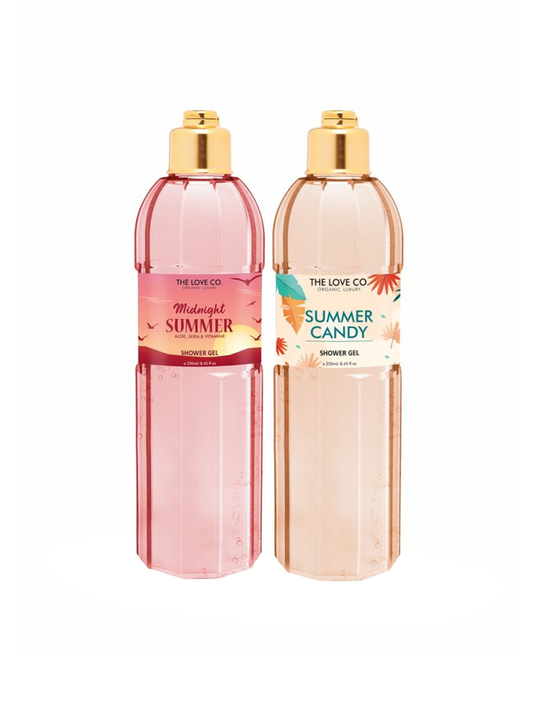 

THE LOVE CO. Set Of 2 Midnight + Summer Candy Body Wash- 250 ml Each, White