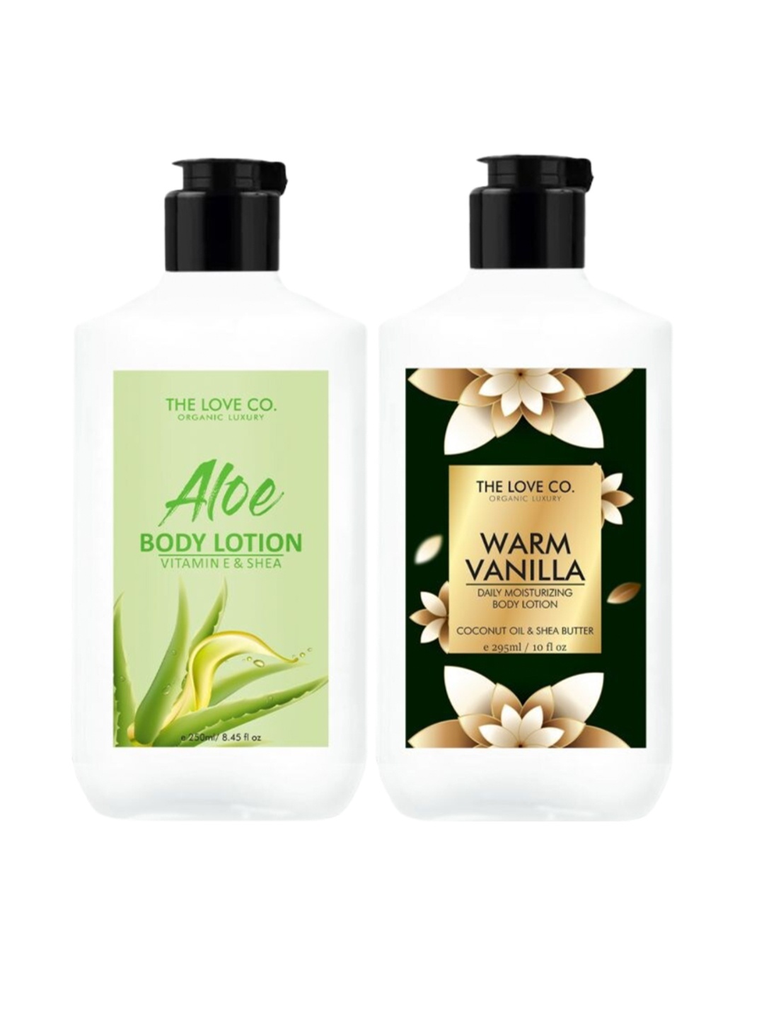 

THE LOVE CO. Set Of 2 AloeVera + Warm Vanilla Body Lotion - 250 ml Each, White