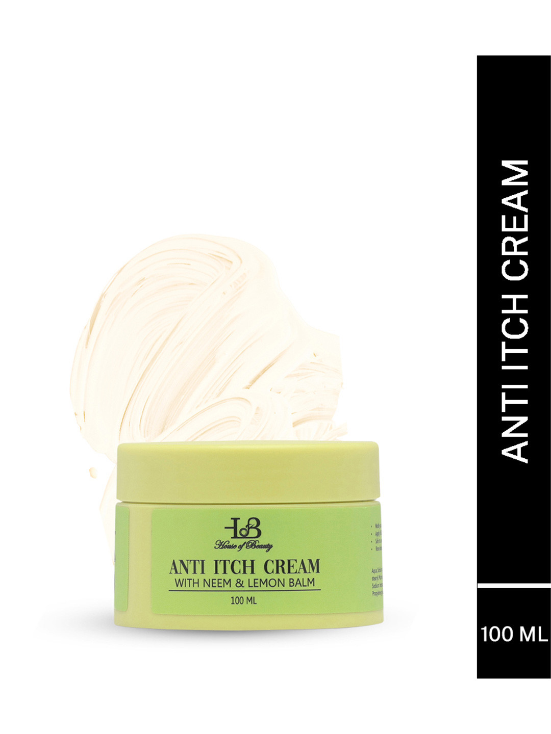

House of Beauty Anti Itch Cream with Neem & Lemon - 100 ml, Green