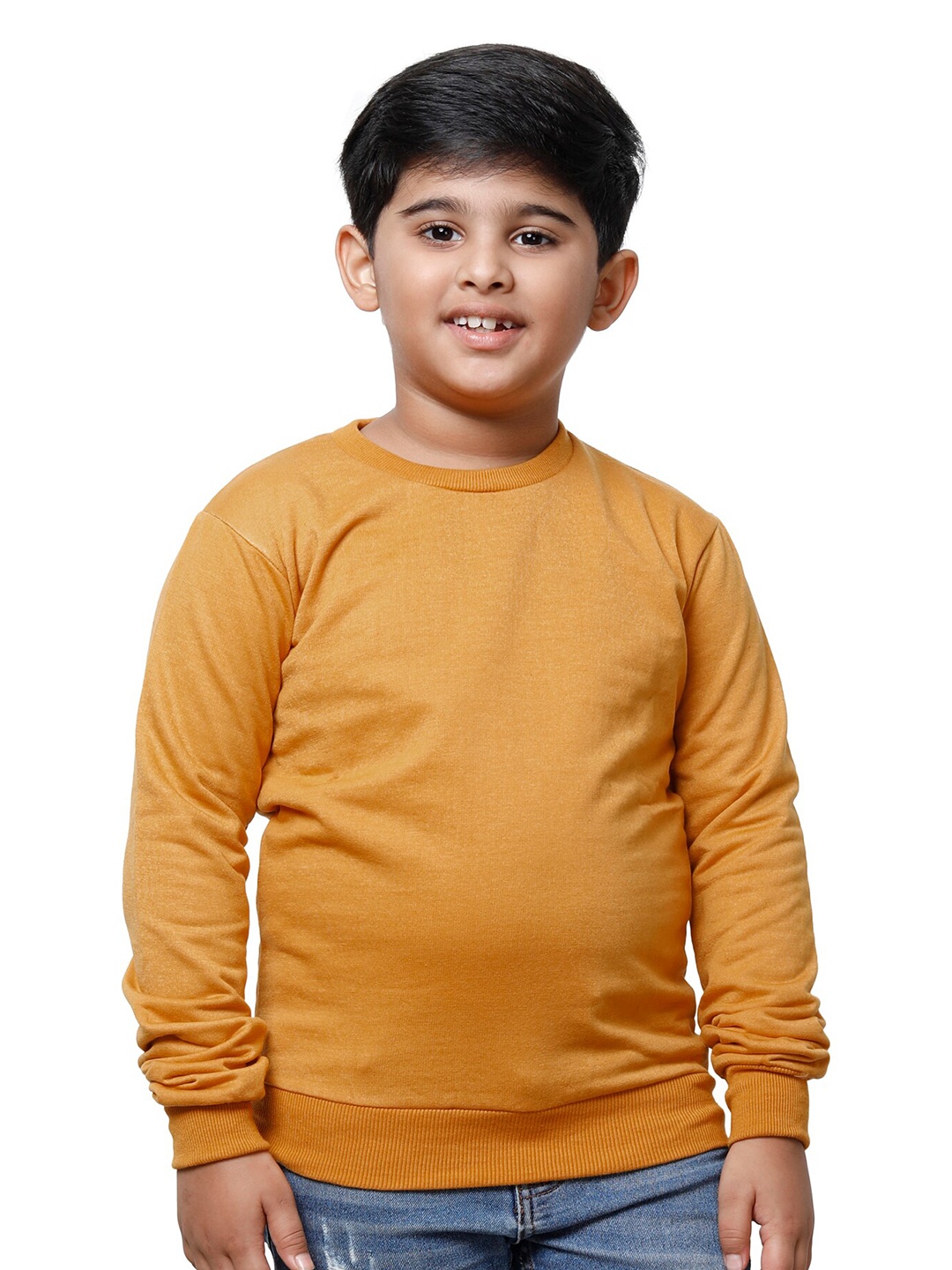 

IndiWeaves Boys Pullover Fleece Sweatshirt, Yellow