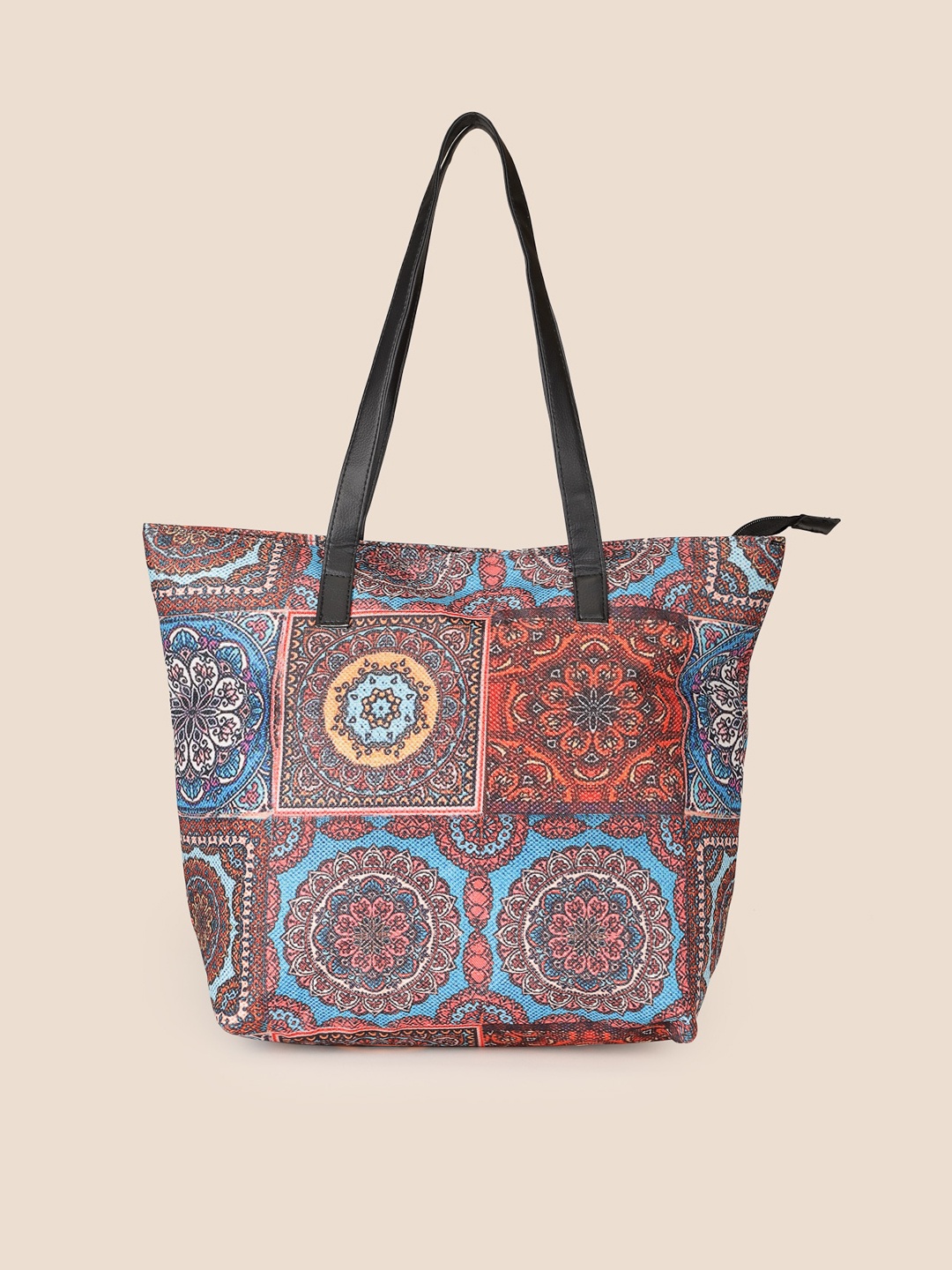 

Sangria Ethnic Motifs Printed Shoulder Bag, Blue