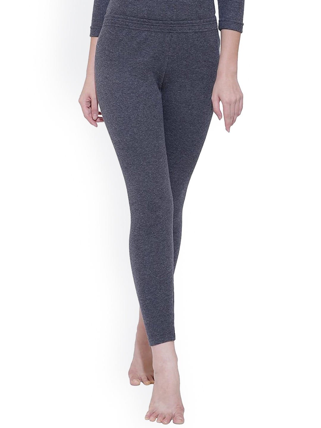 

BODYCARE INSIDER Women Ribbed Thermal Bottom, Charcoal