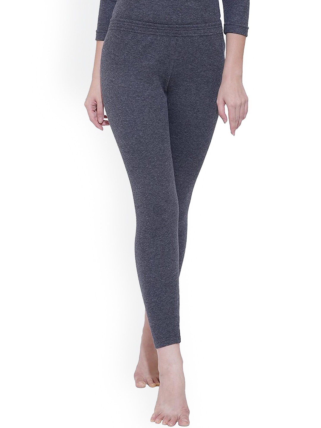 

BODYCARE INSIDER Women Ribbed Thermal Bottom, Charcoal