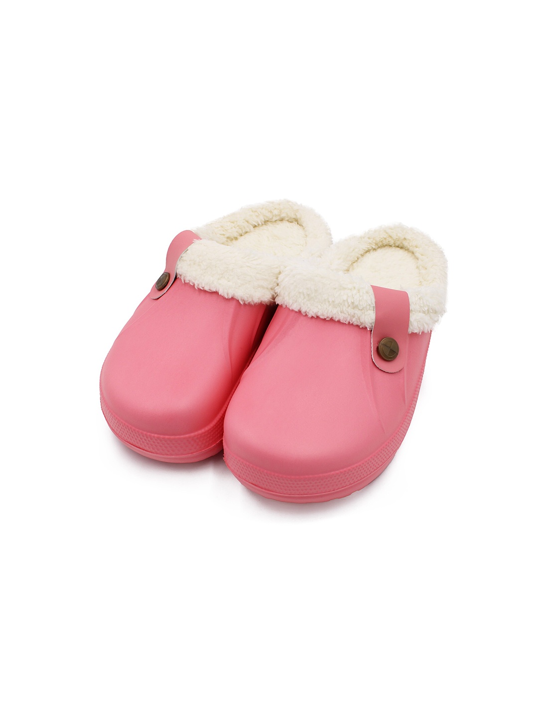 

JENNA Kids Lightweight Fur Waterproof Room Slippers, Pink