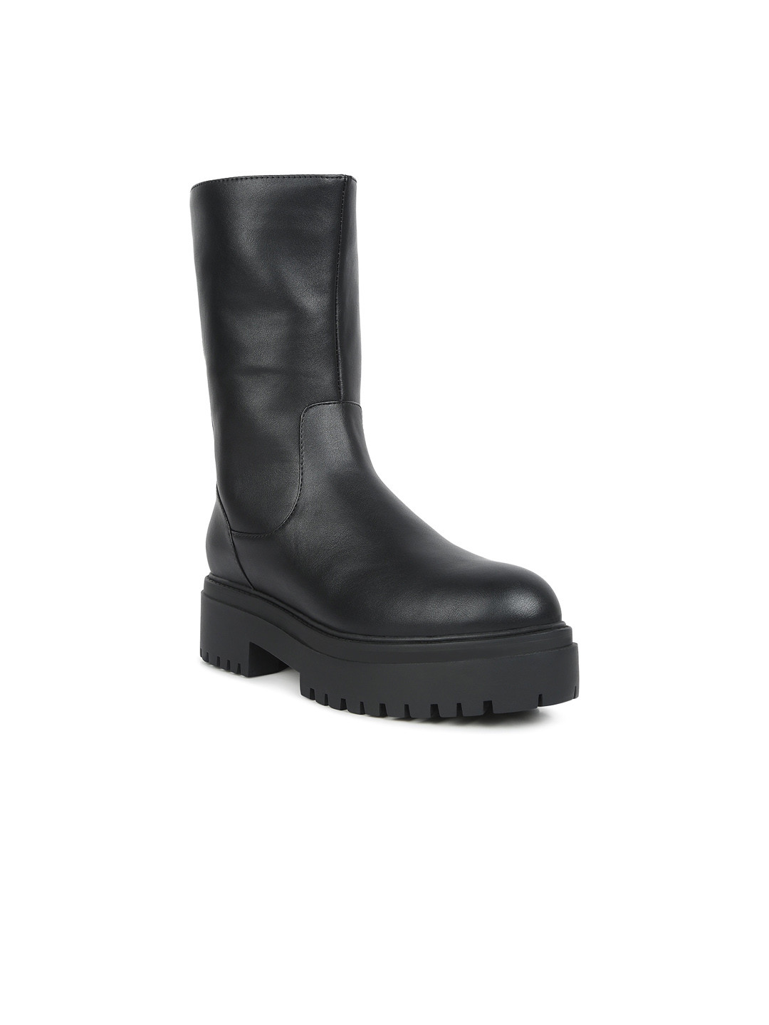 

London Rag Women High Top Platform Heel Regular Boots, Black