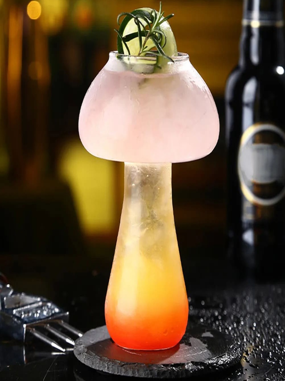 

MELBIFY Mushroom-Shaped Cocktail Glass 180ml, Transparent