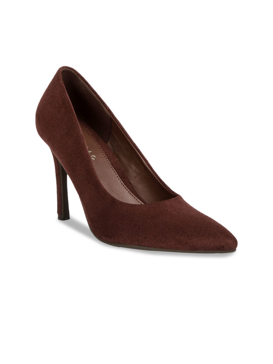 

London Rag Pointed Toe Suede Stiletto Heel Pumps, Brown