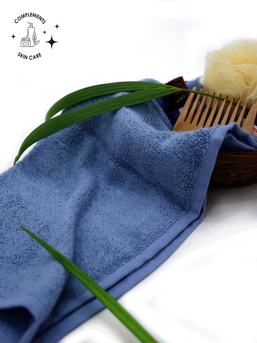 

Doctor Towels Pack of 4 Mineral Blue Bamboo Terry Face Towel