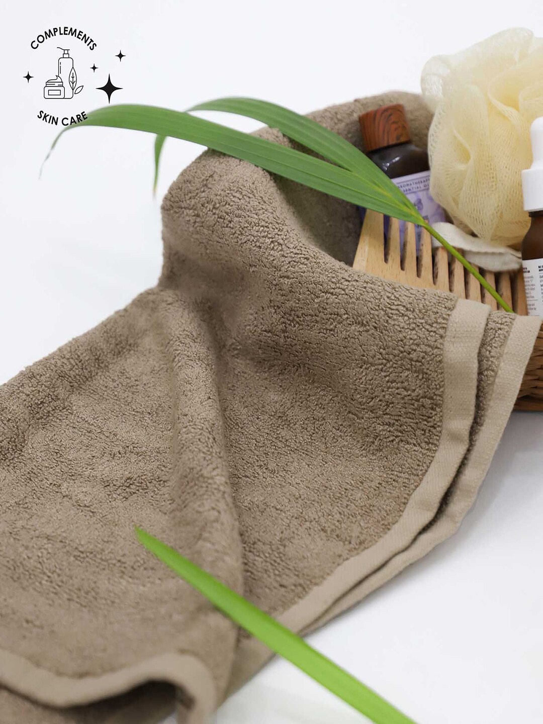 

Doctor Towels Pack of 4 Sierra Taupe Bamboo Terry Face Towel