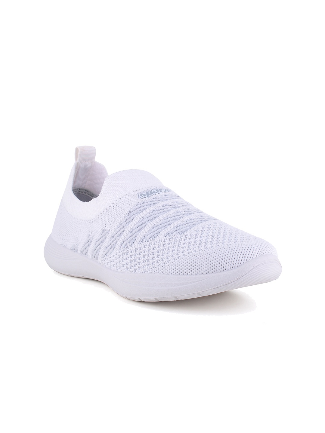 

Sparx Women Textured Mesh Comfort Insole Basics Slip-On Sneakers, White