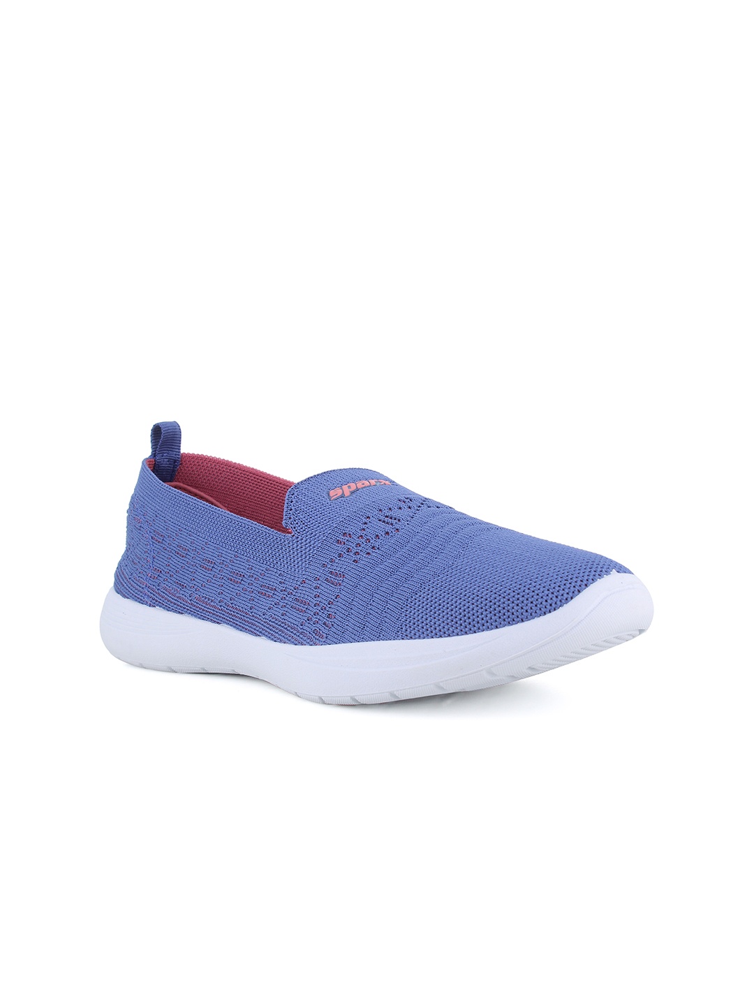 

Sparx Women Textured Mesh Comfort Insole Basics Slip-On Waking Shoes, Blue