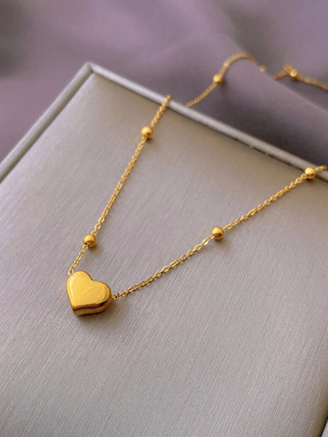

SALTY Stainless Steel Minimal Necklace, Gold