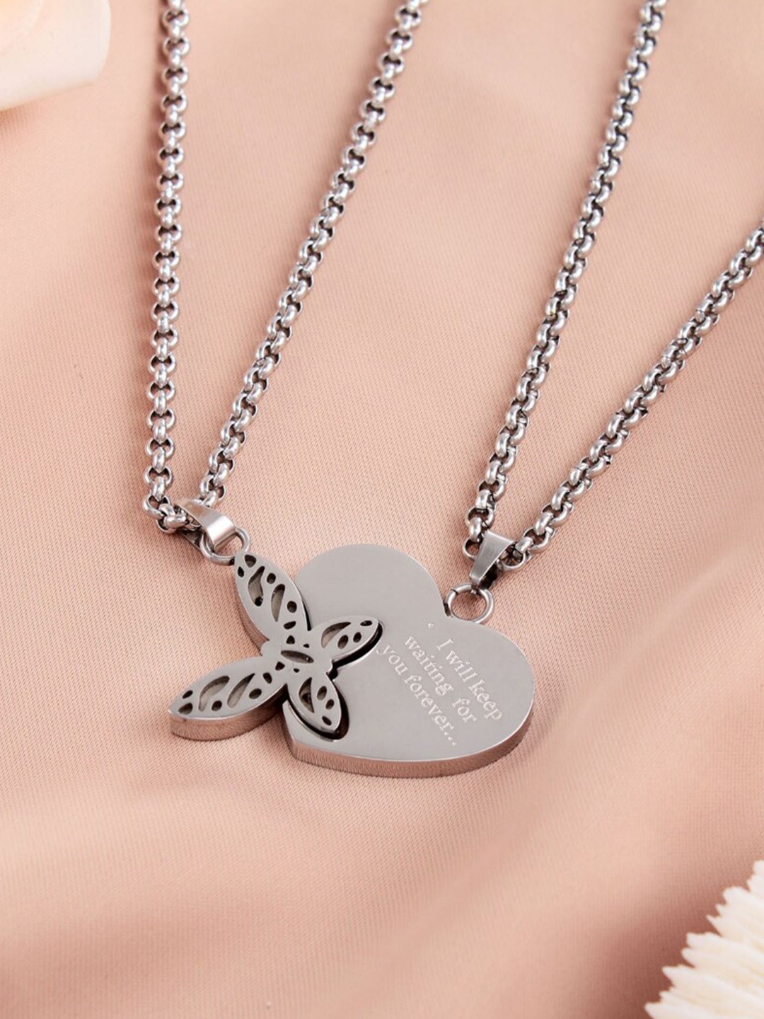 

SALTY Set Of 2 Stainless Steel Chains, Silver