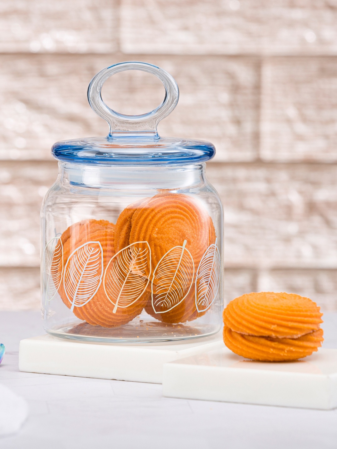 

Pasabahce Transparent Printed Glass Jar 575 ml
