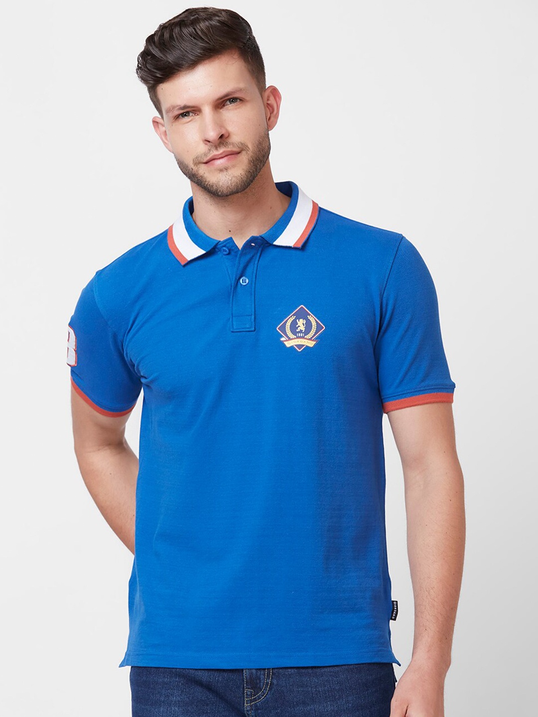 

GIORDANO Polo Collar Slim Fit T-shirt, Blue