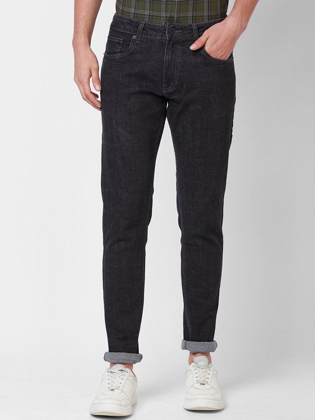 

Kenneth Cole Men Slim Fit Clean Look Stretchable Jeans, Black