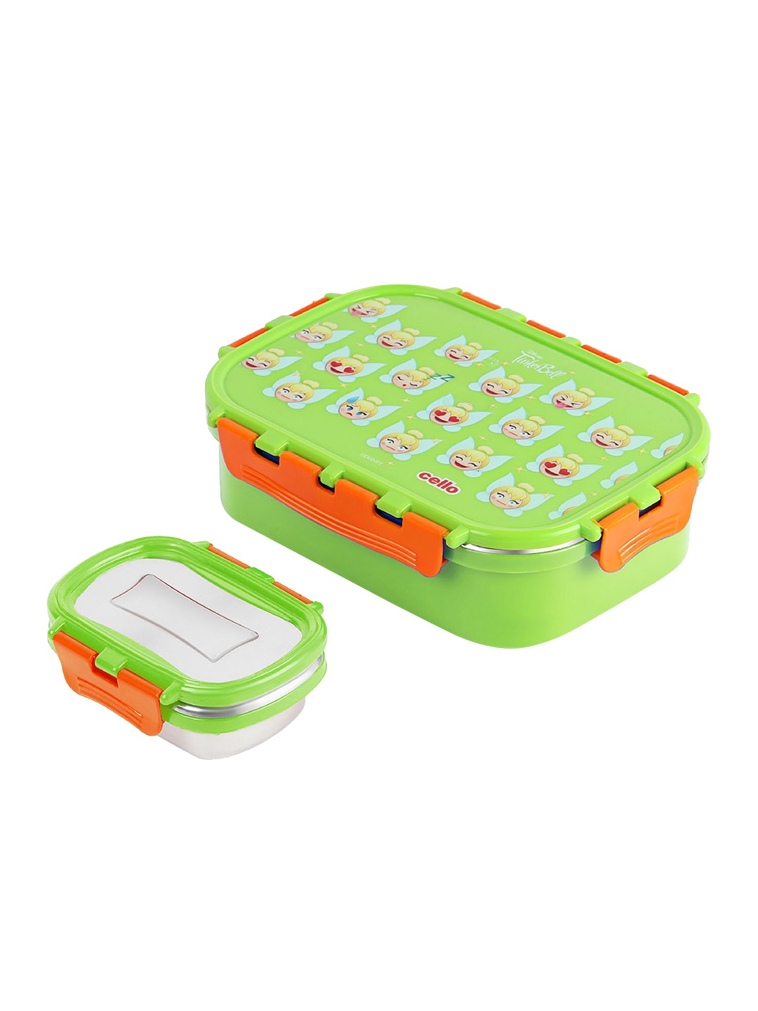 

Cello Green 2 Pcs Printed Leak Proof and Break Resistant Fun Food Medium Lunch Box- 915ml