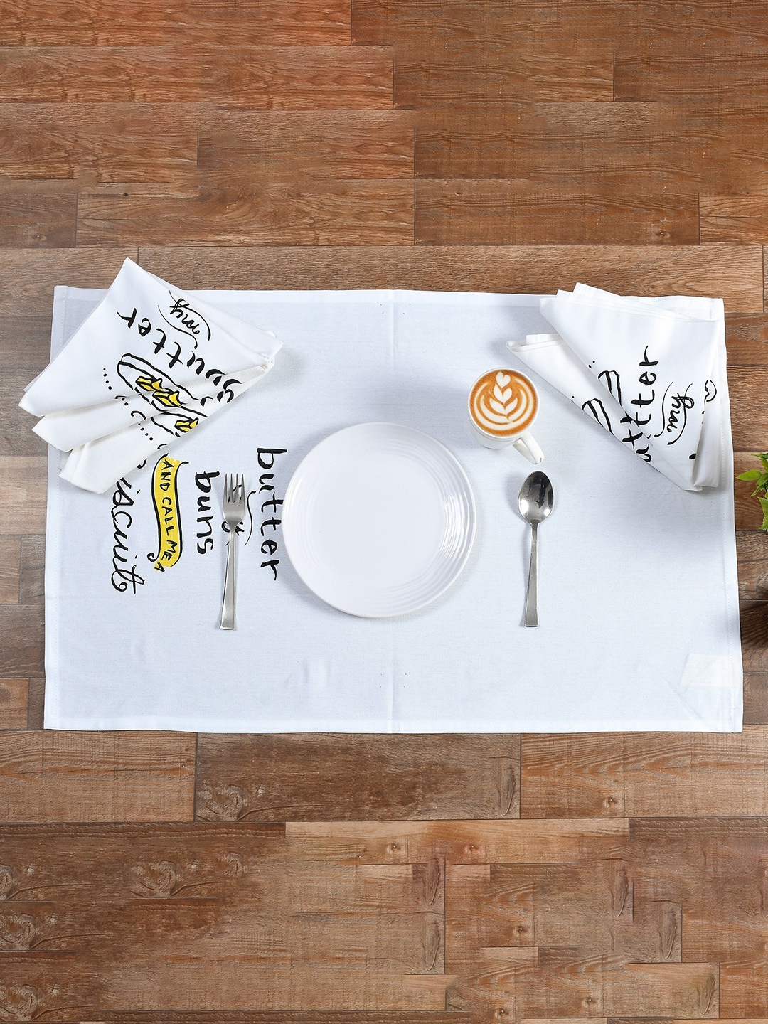 

Texstop 6 Printed Pure Cotton Kitchen Towels, White