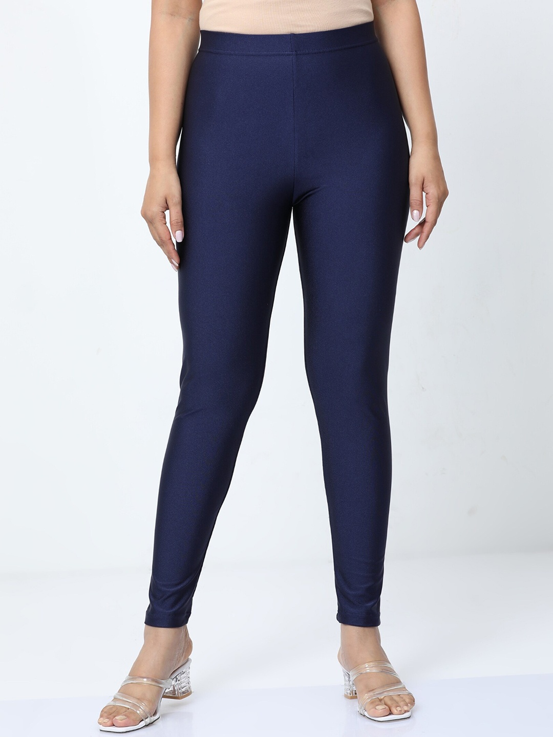 

Bottums Shimmer Ankle Length Leggings, Navy blue