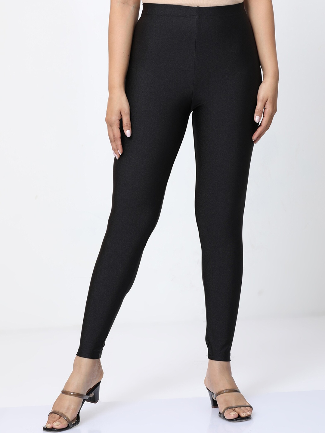 

Bottums Shimmer Ankle Length Leggings, Black