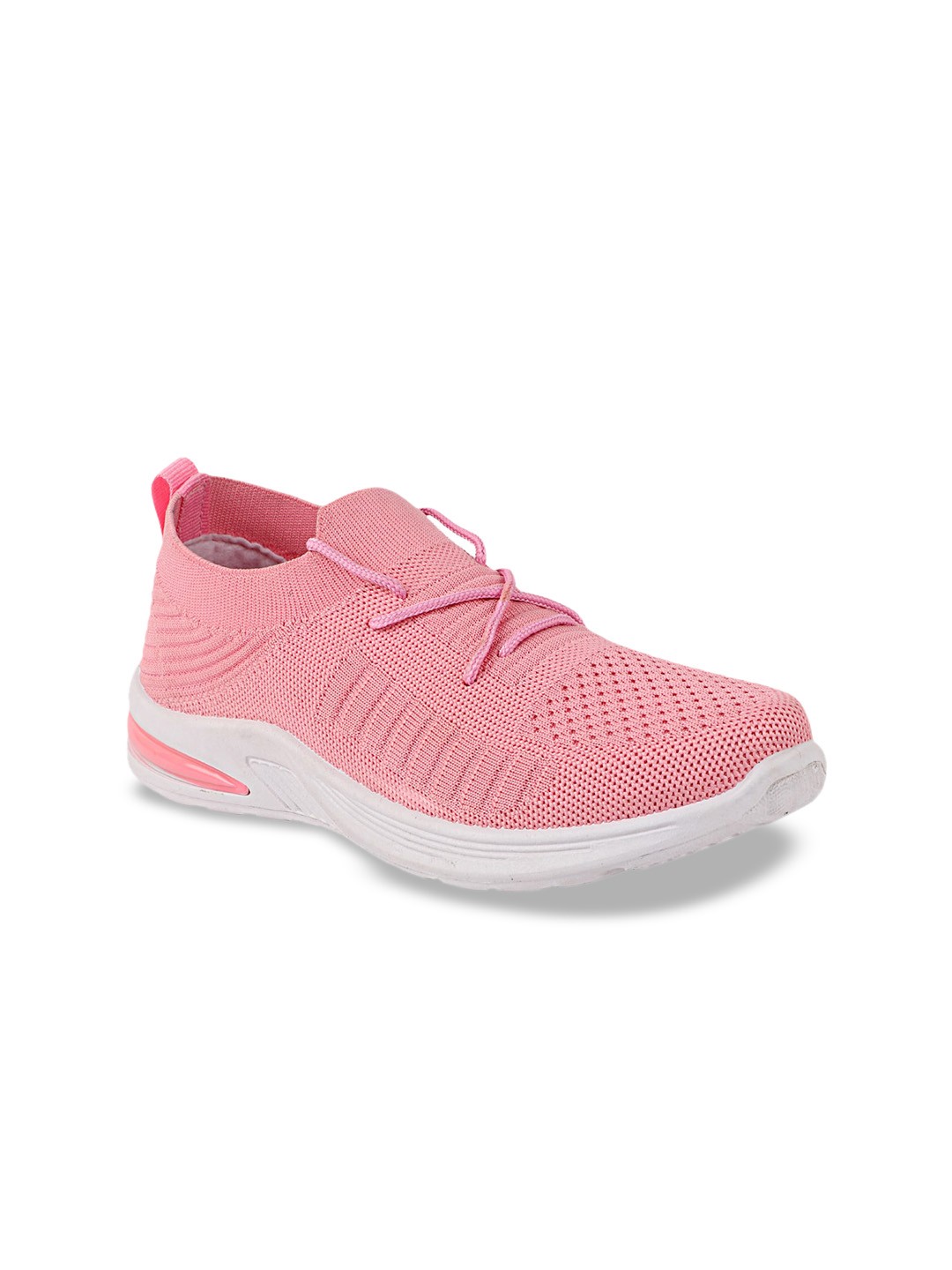 

Try Me Women Woven Design Slip-On Lightweight Sneakers, Pink