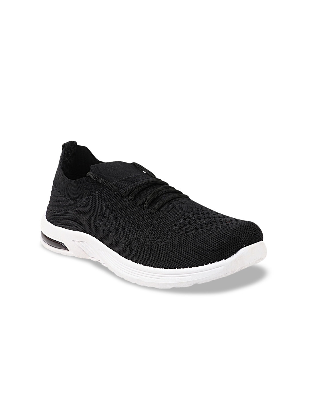 

Try Me Women Woven Design Lightweight Casual Sneakers, Black