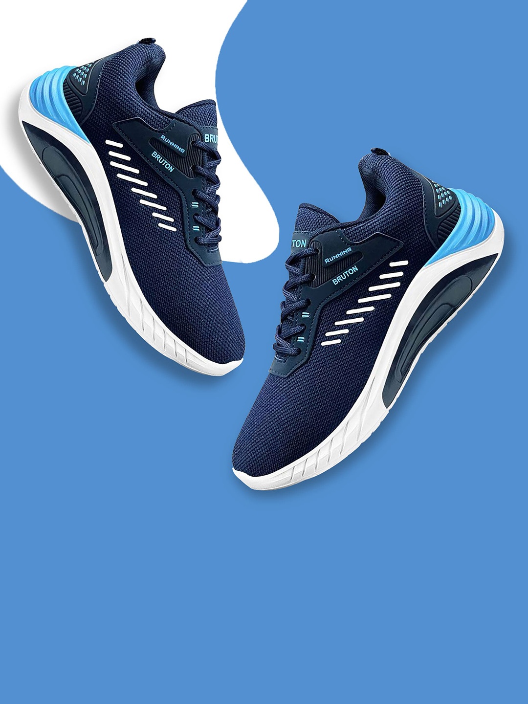 

Bruton Men Textured Lightweight Sneakers, Navy blue