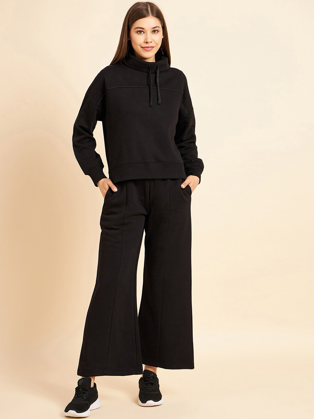 

Sweet Dreams Women Mid-Rise Tracksuit, Black