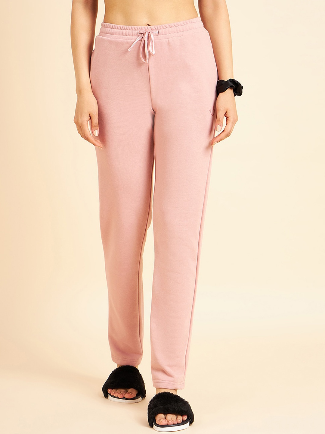 

Sweet Dreams Women Pink Mid-Rise Straight Lounge Pants