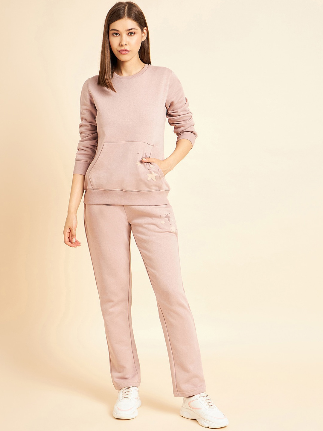 

Sweet Dreams Round Neck Tracksuits, Brown