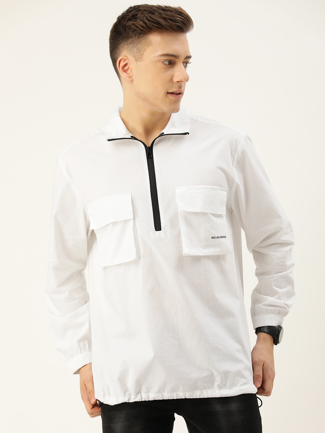 

Bene Kleed Men Pure Cotton Relaxed Casual Shirt, White