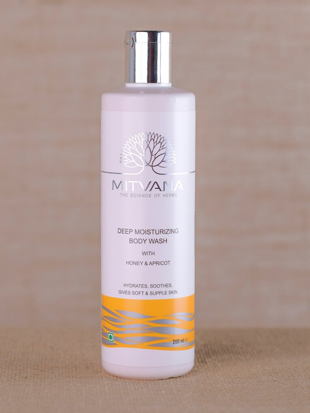 

MITVANA Deep Moisturising Body Wash With Honey & Apricot 200 ML, White