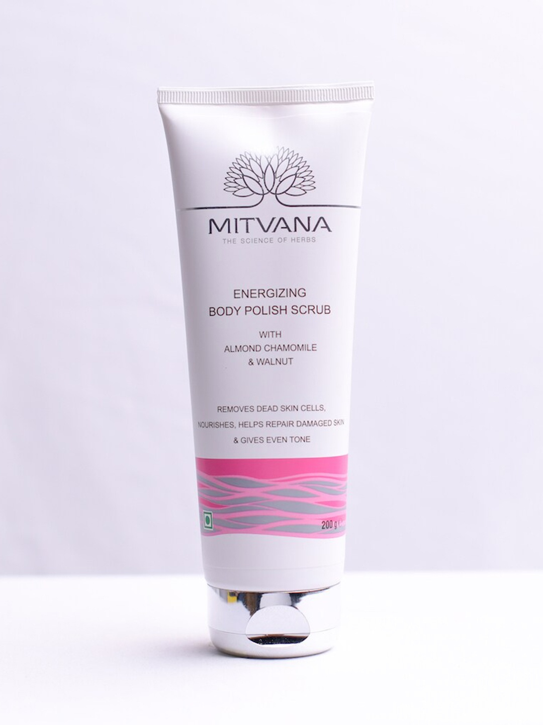 

MITVANA Energizing Body Polish Scrub With Almond Chamomile-200g, White