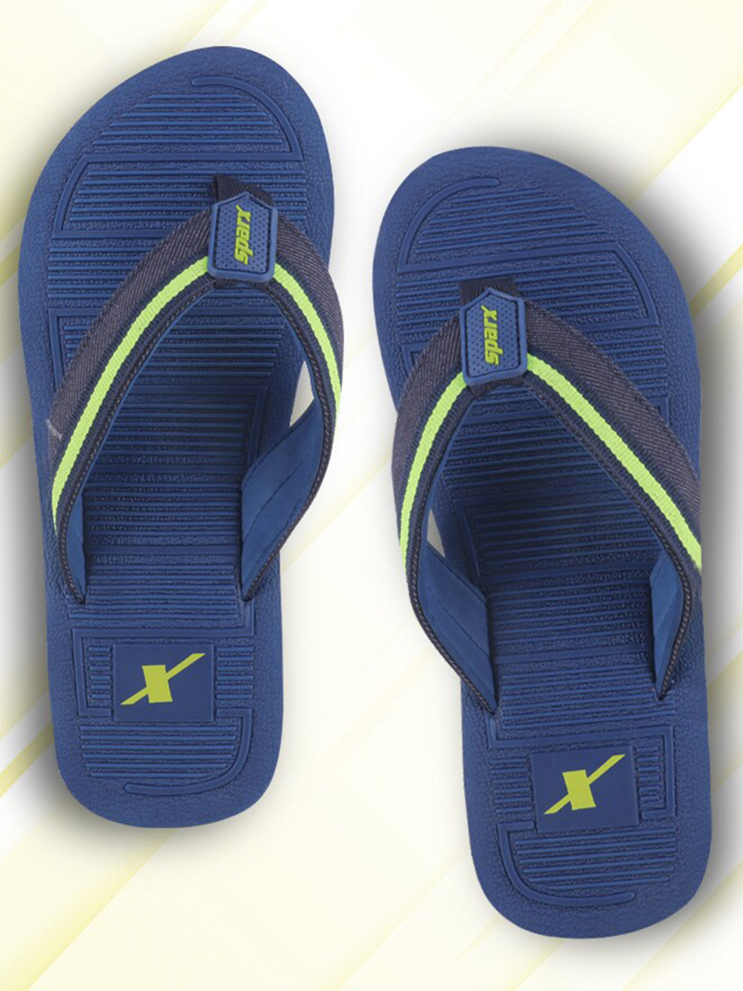 

Sparx Men Synthetic Thong Flip-Flops, Navy blue