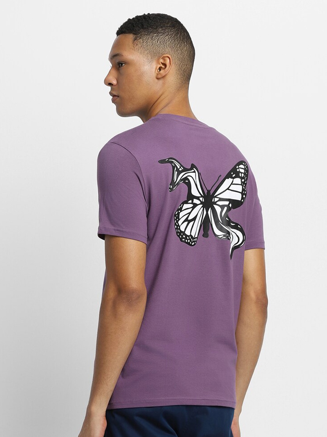 FOREVER 21 Graphic Printed T-shirt, Purple